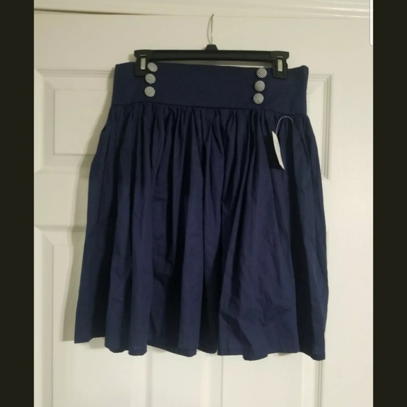 Funky Story High waisted Pin Up Skirt Size Large - Picture 1 of 5